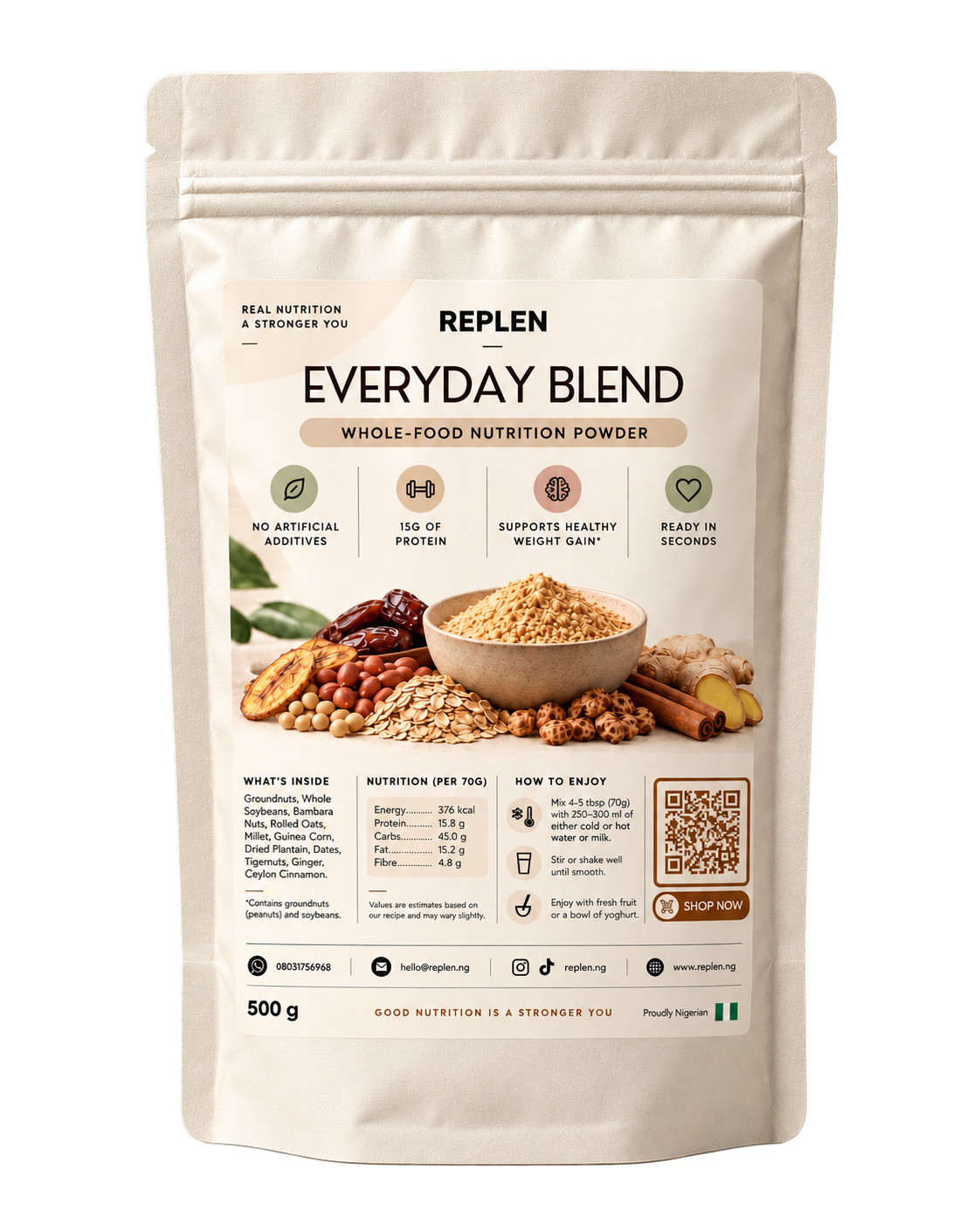 REPLEN Everyday Blend 500g pack